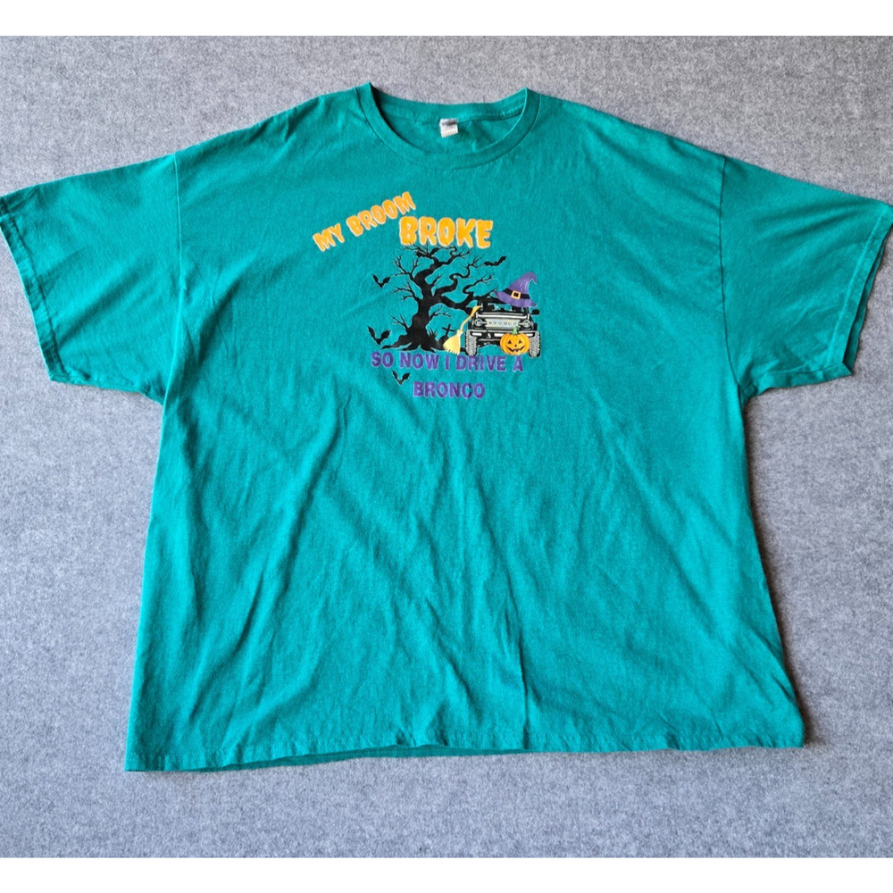 Ford Bronco Women’s Tee Shirt Blue Size 3X Halloween Theme